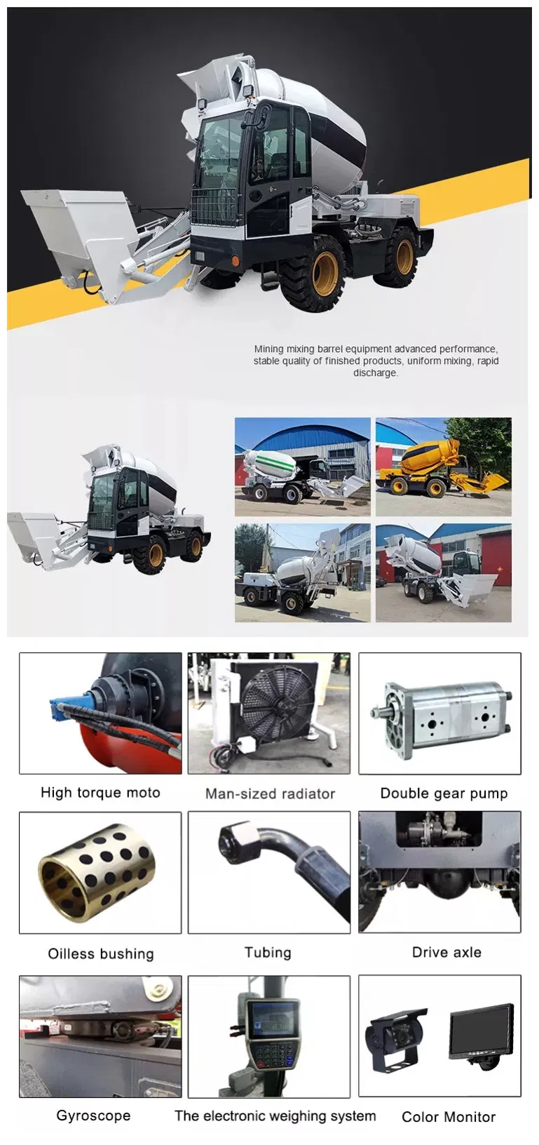Liftor 1.5/2/2/5/3/4/5m3 5 Cbm Self-Loading Buy Concrete Mixer Prices Truck for Sale with Pump Machine Mobile Self Concrete Mixer Truck