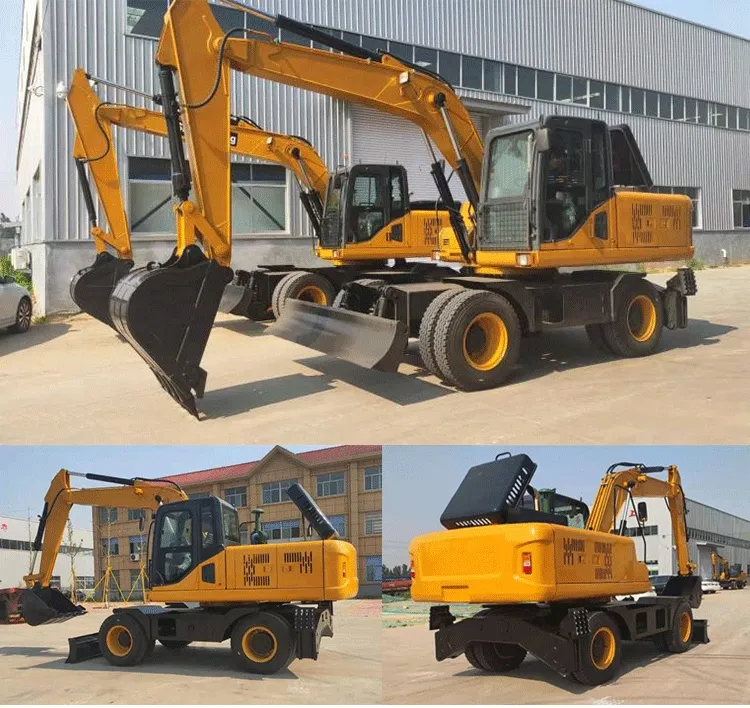 Wheel Type 7ton 8ton Mini Excavator Prices